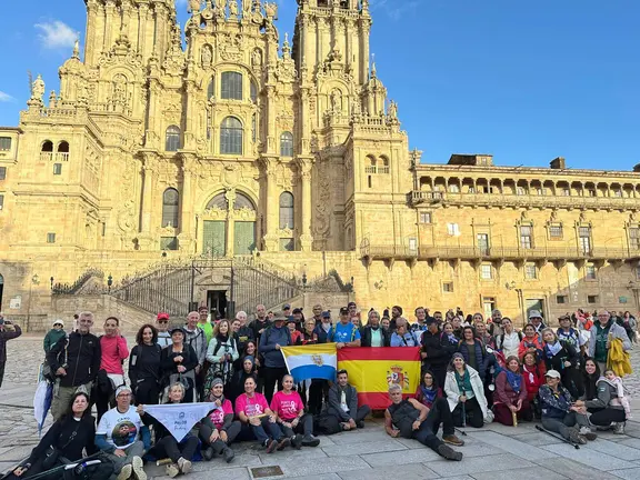 Más de 60 vecinos de Palos de la Frontera culminan el Camino de Santiago 