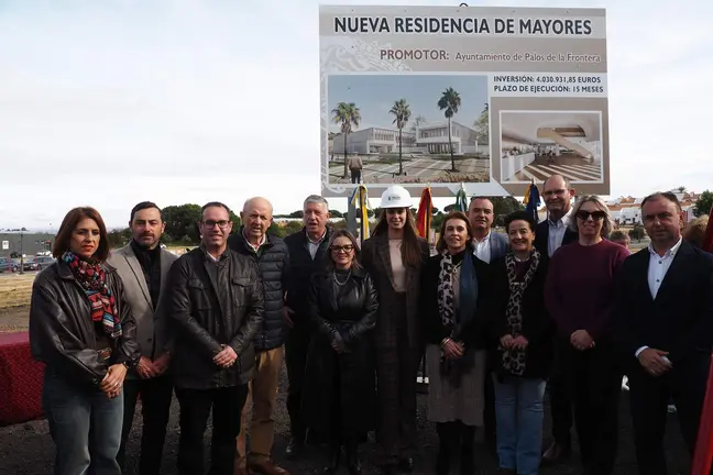 Inicio de las obras de la residencia de mayores de Palos de la Frontera.