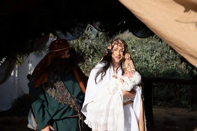 Belén viviente de El Rocío.