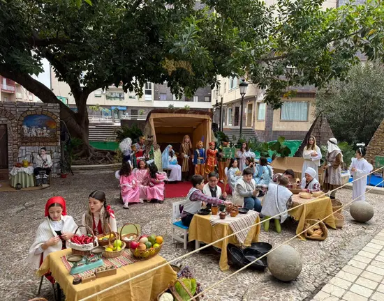 Bel&eacute;n Viviente del Colegio Mar&iacute;a Inmaculada.