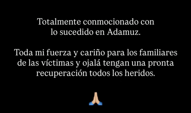 Mensajes de condolencia.