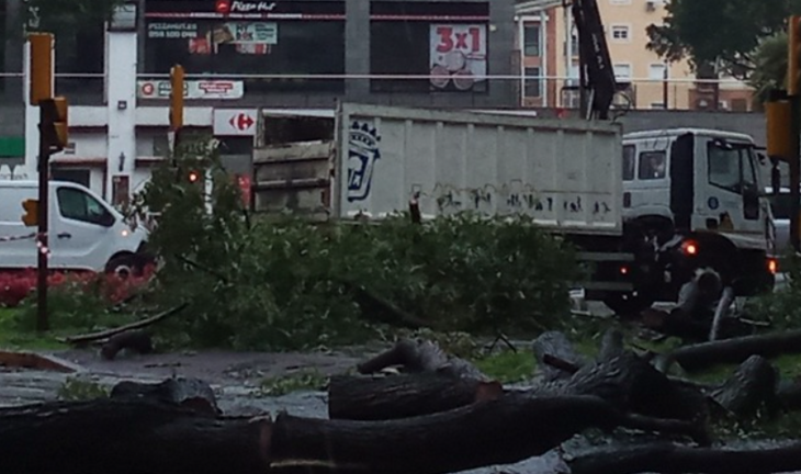Temporal en Huelva.