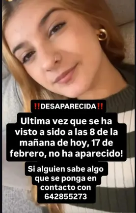 Joven desaparecida.
