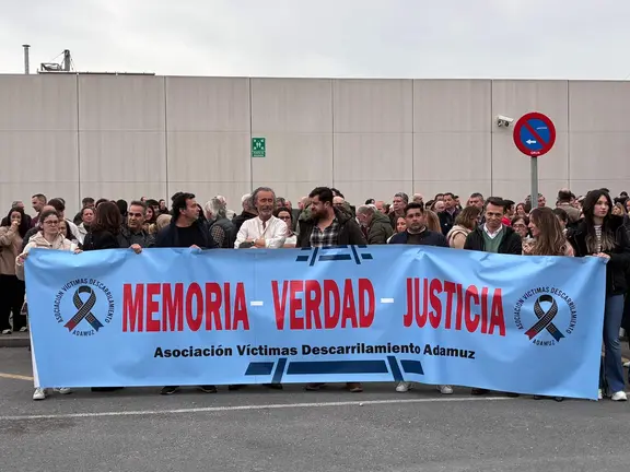 Manifestaci&oacute;n por el accidente de Adamuz.
