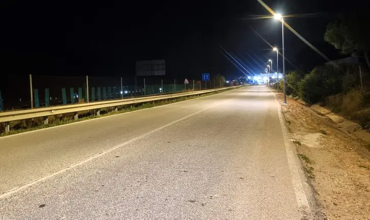 Aljaraque estrena iluminaci&oacute;n en su acceso sur con 24 nuevos puntos LED tras una inversi&oacute;n de 40.000 euros