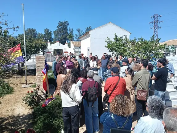 Homenaje en Trigueros a fusilados tras la guerra.