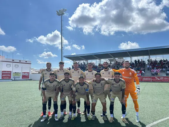 El once del Recre en Lebrija.