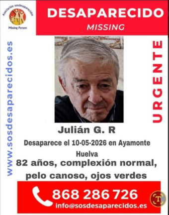 Juli&aacute;n, desaparecido en Ayamonte
