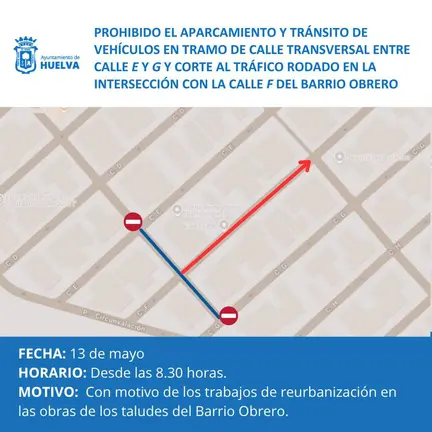 Mapa de restricciones en el Barrio Obrero.