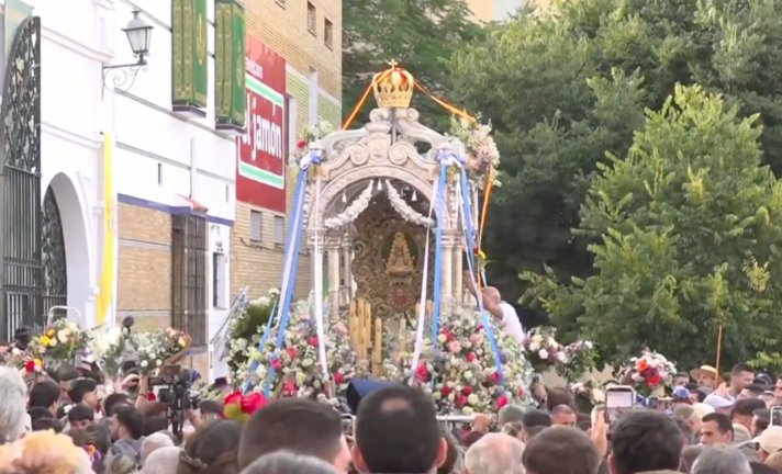 Salida de la Hermandad de Huelva.