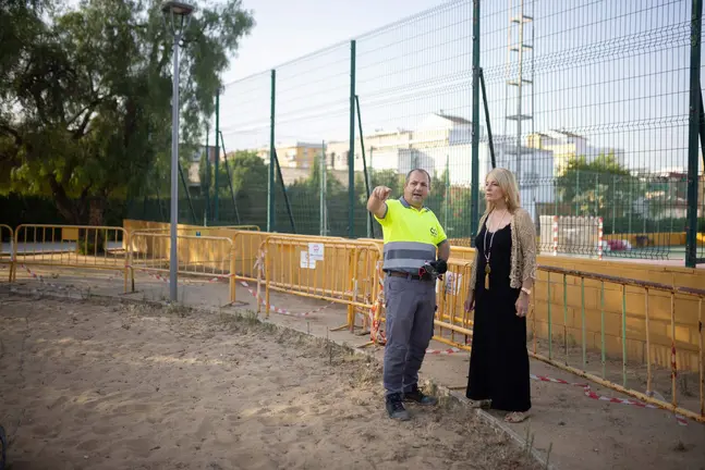 Visita a las obras del Parque Robinson