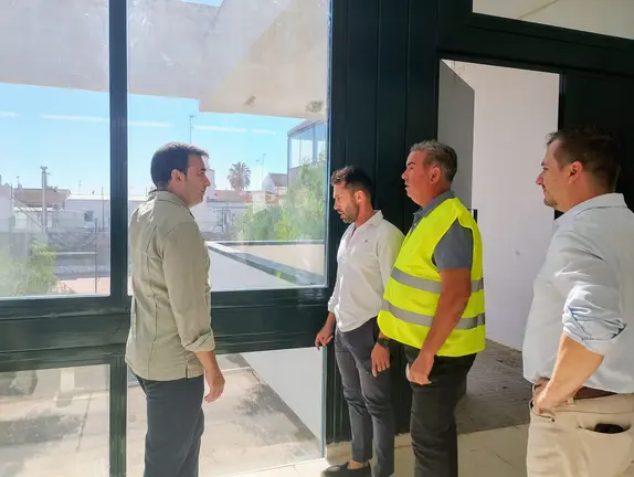 Visita a las obras en Trigueros.