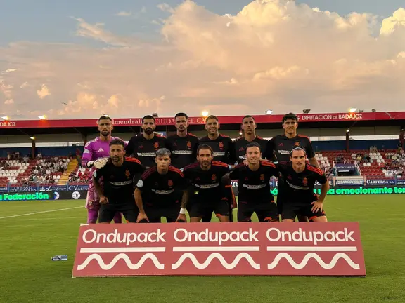 El once del Recre contra el Extremadura
