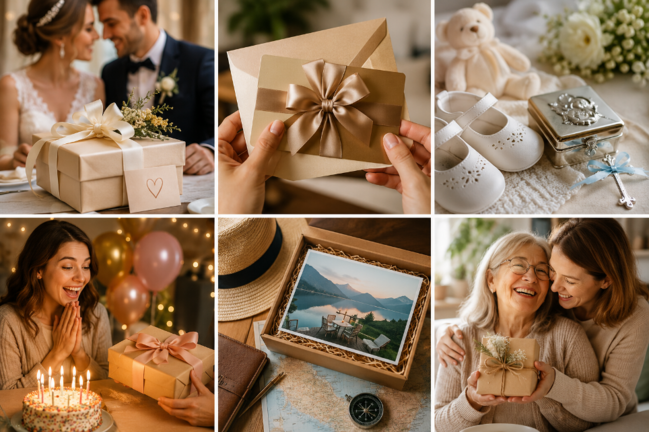 Regalos para bodas, bautizos y cumpleaños especiales
