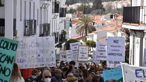 Protesta en La Sierra para reclamar el uso del agua