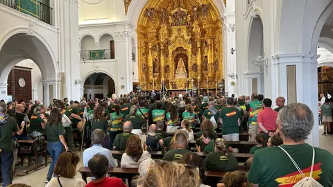Peregrinación de la Guardia Civil de la comandancia de Huelva a la ermita del Rocío