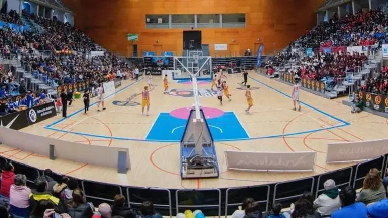 El Palacio de Deportes de Huelva durante una de las finales 