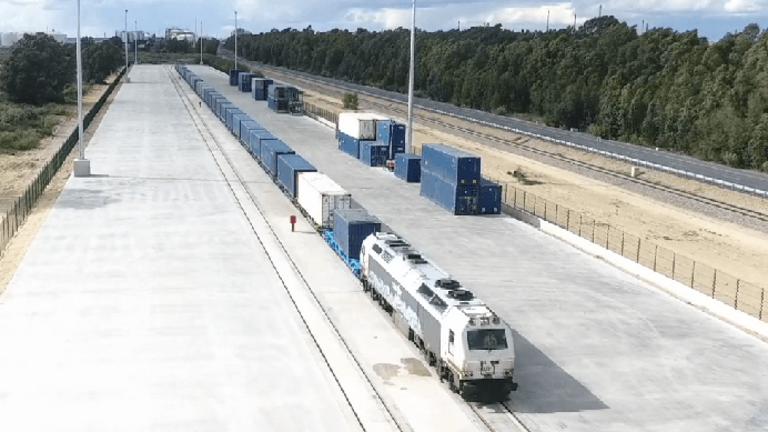 Vista de la Terminal Ferroviaria del Puerto de Huelva