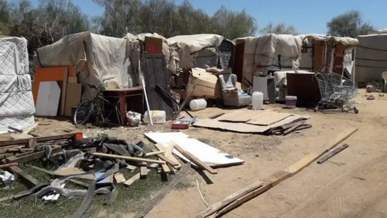 Asentamiento de Lepe. (Foto: Solución Asentamientos)