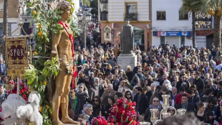 HUELVA, 20/01/19 HUELVA - Procesion San Sebastian .
Foto: ALBERTO DIAZ / Ayuntamiento de Huelva