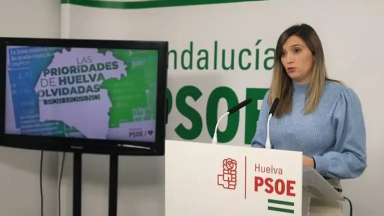 María Márquez en una rueda de prensa