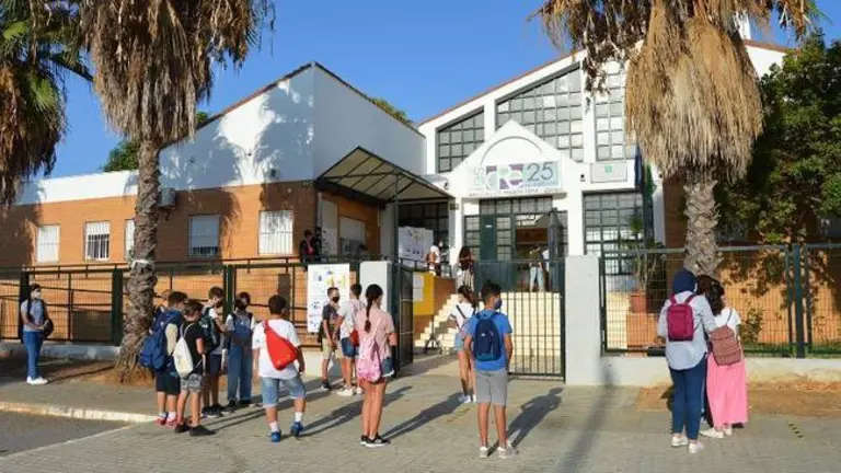 Vuelta al cole en un cole onubense