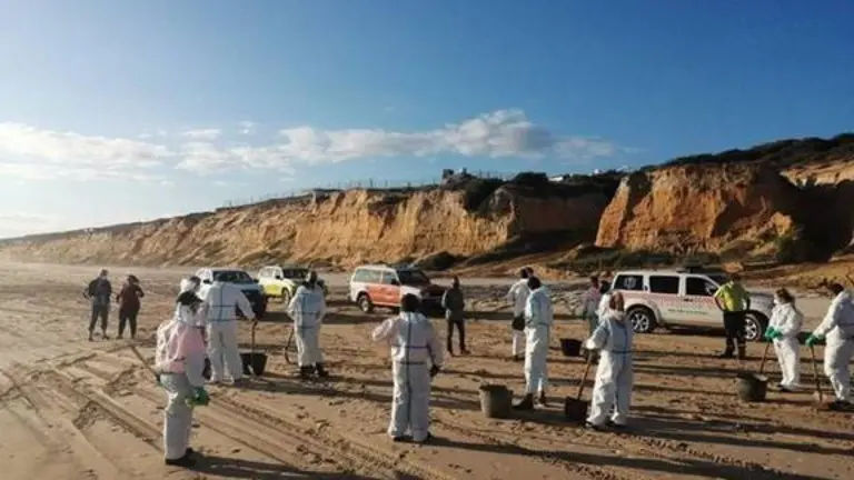 20/04/2021 Dispositivo de limpieza en la costa de Huelva.

El operativo de emergencia movilizado a ra&iacute;z de la activaci&oacute;n en situaci&oacute;n 1 del Plan de Emergencia ante el Riesgo de Contaminaci&oacute;n del Litoral en la provincia (Pecla), ha concluido las labores de limpieza de las manchas de hidrocarburo con la retirada de residuos de la costa onubense, entre las poblaciones de Mazag&oacute;n y Matalasca&ntilde;as, en la tarde del martes, seg&uacute;n informa el servicio Emergencias 112 Andaluc&iacute;a, adscrito a la Consejer&iacute;a de la Presidencia, Administraci&oacute;n P&uacute;blica e Interior.

POLITICA ANDALUC&Iacute;A ESPA&Ntilde;A EUROPA HUELVA SOCIEDAD
JUNTA DE ANDALUC&Iacute;A