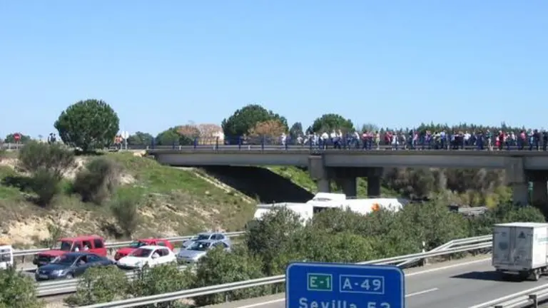 Autopista A-49 en dirección a Sevilla
