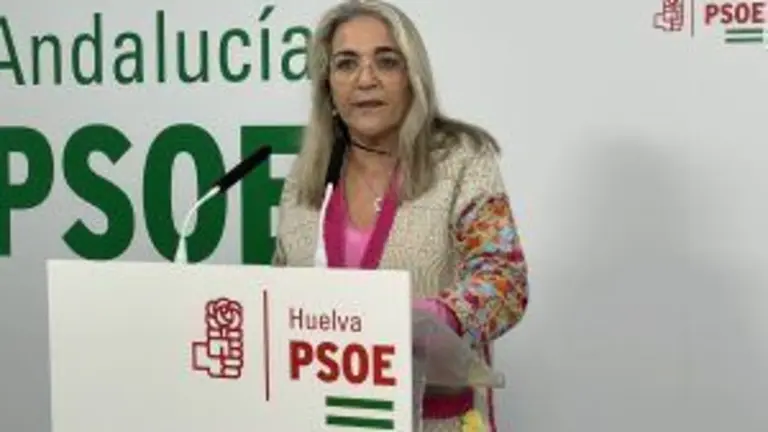 Pepa Bayo en una rueda de prensa