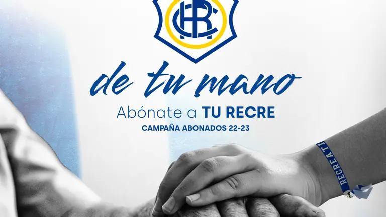 Cartel de la campaña de abonados del Recreativo.
