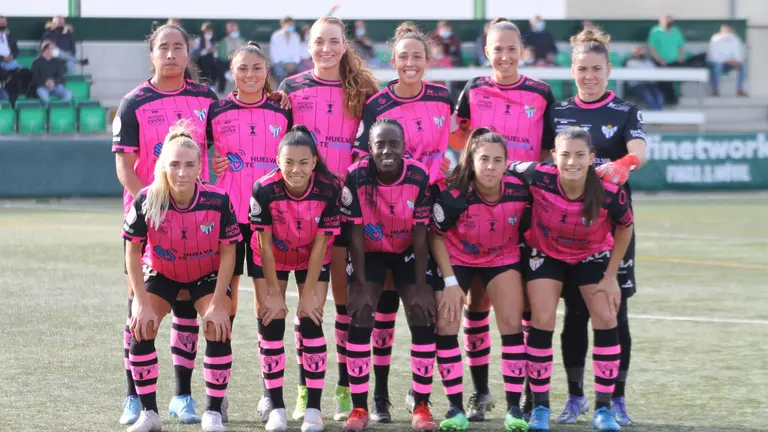 Una alineación del Sporting de Huelva.