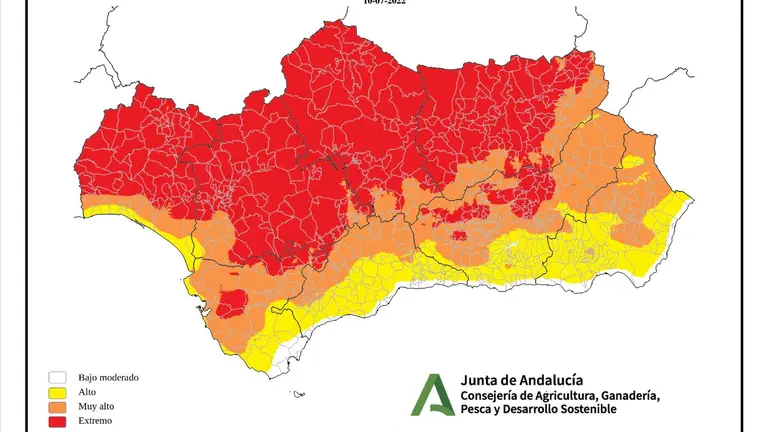 Mapa de riesgos de incendios