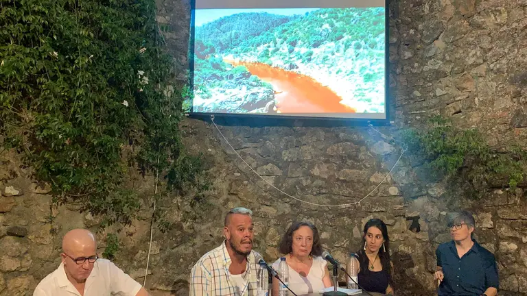 Reunión informativa en Cortegana, Alcalaboza Viva.