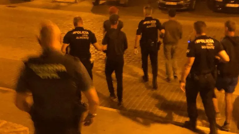 Imagen de los detenidos por la Policía.