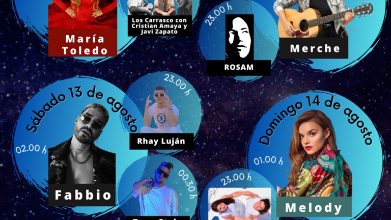 FESTEJOS CONCIERTOS FIESTAS DEL CARMEN - AGOSTO CARTEL