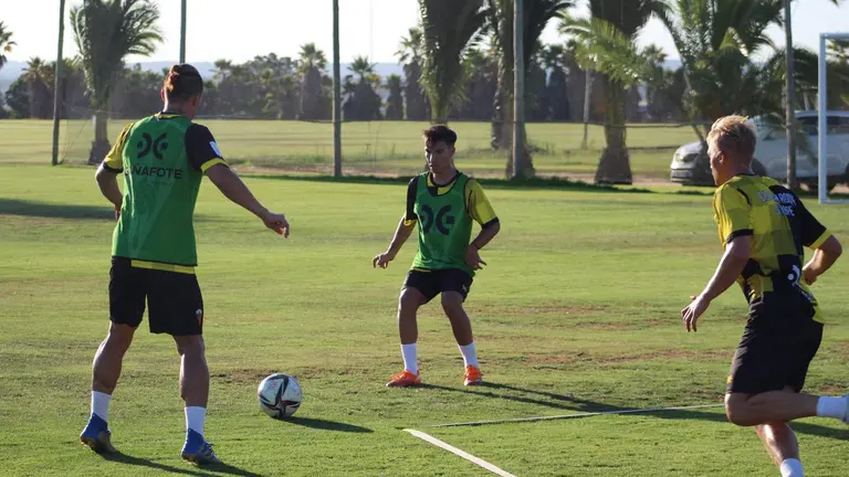 El San Roque entrenando.