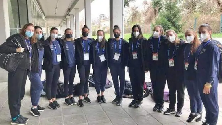 Marta Fernández con la selección.