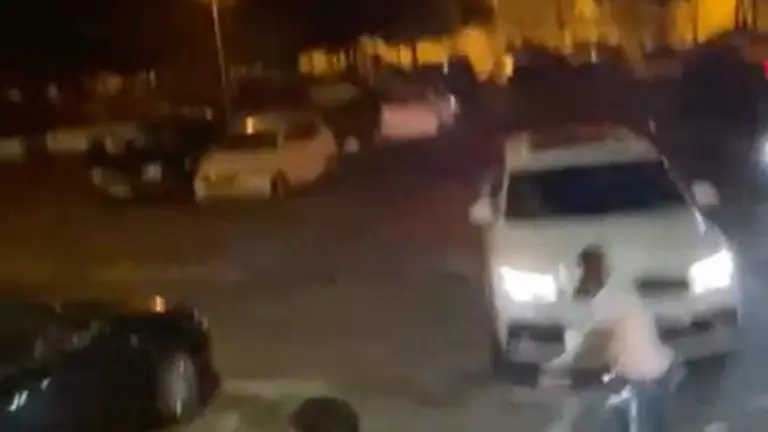 Instantes previos al atropello