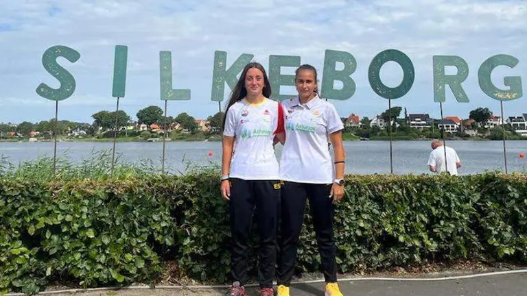 Araceli Alonso en el Campeonato de Europa de Piragüismo celebrado en Dinamarca.