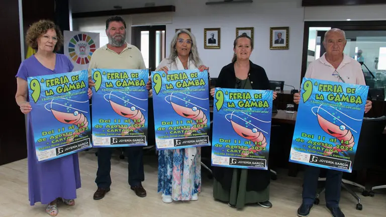 Presentaci&oacute;n del cartel de la IX Feria de la gamba de Cartaya