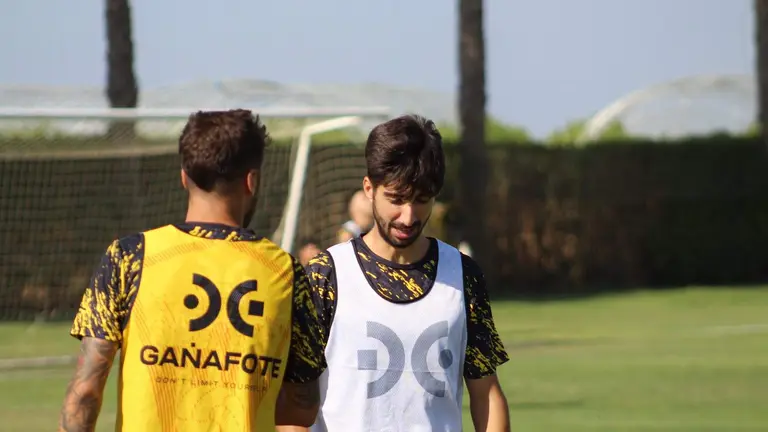 Fran Ávila entrenando en el San Roque de Lepe.