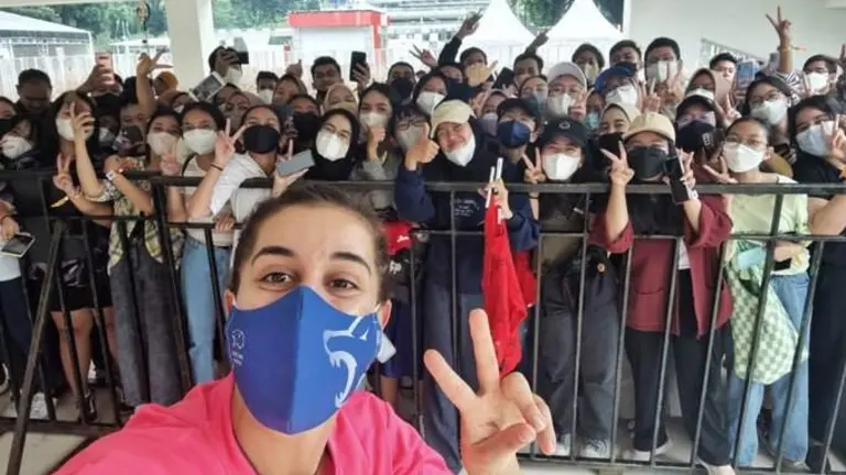 Carolina Marín es una figura en Asia.