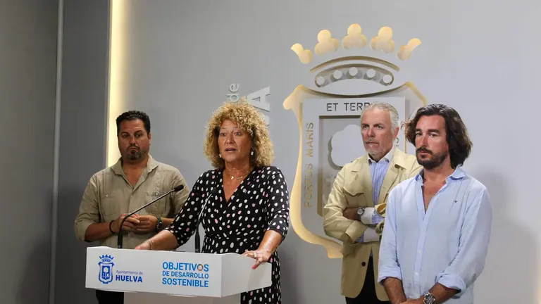 Pilar Marín durante su comparecencia pública