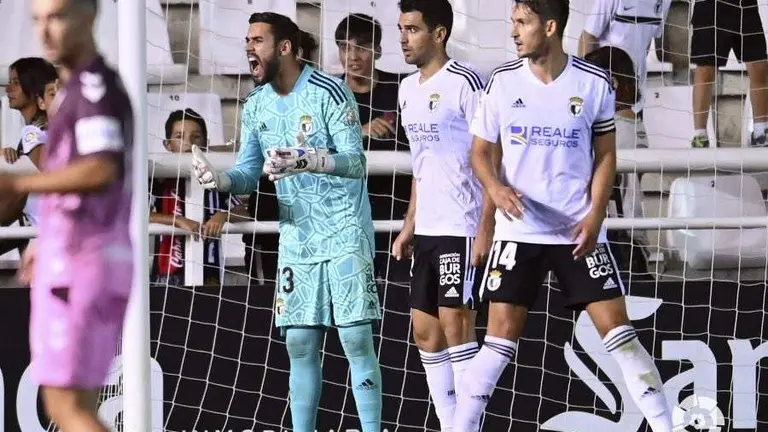 Caro en el choque contra el Málaga.