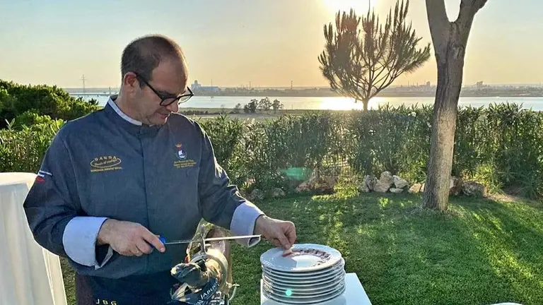 El sanjuanero Juan Bautista Gil, en plena faena.