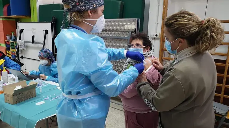 Vacunación Covid en Huelva.