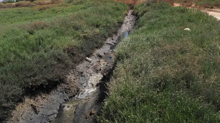Colector de aguas residuales en Cartaya