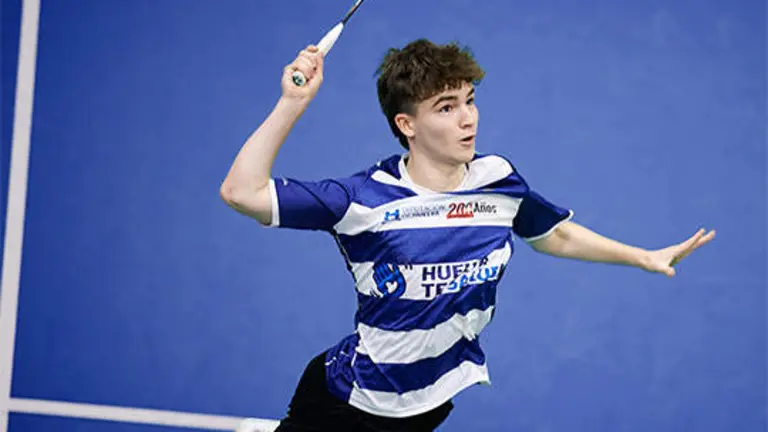 Álvaro Morán en acción con el IES La Orden.