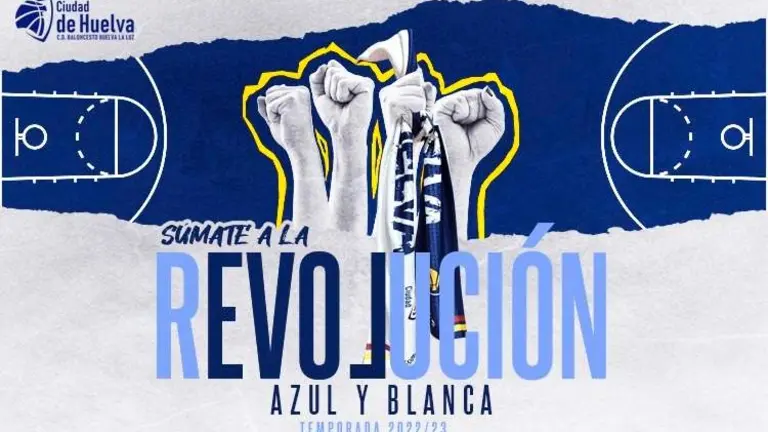 El cartel de la campaña de abonados del Ciudad de Huelva.