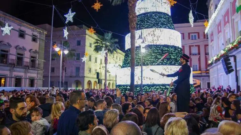 Alumbrado navide&ntilde;o en Huelva.